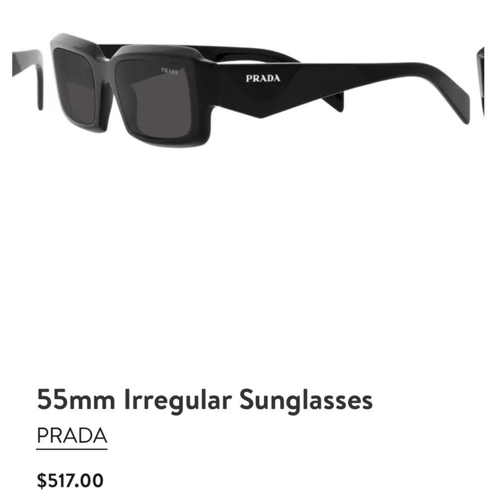 Prada 55mm Irregular Sunglasses